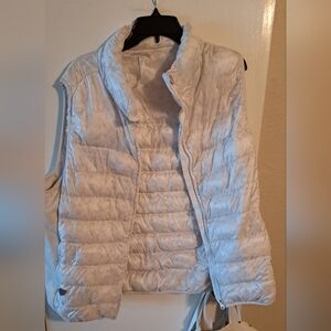 Fabletics Off White Puffer Vest